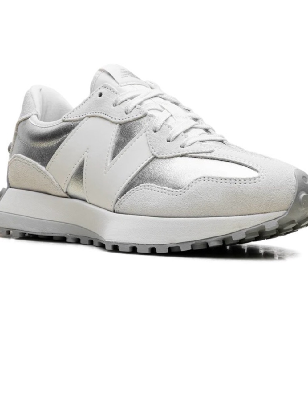 NEW BALANCE 327 ~ “SILVER METALLIC SEA SALT” - Picture 3 of 13